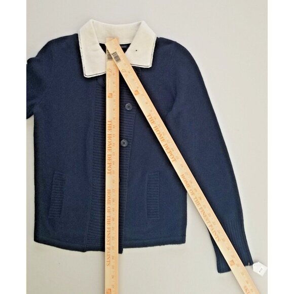 BANANA REPUBLIC WOMEN'S WOOL MIX KNITTED CARDIGAN BUTTON COLLAR SIZE M #832 - Picture 9 of 13